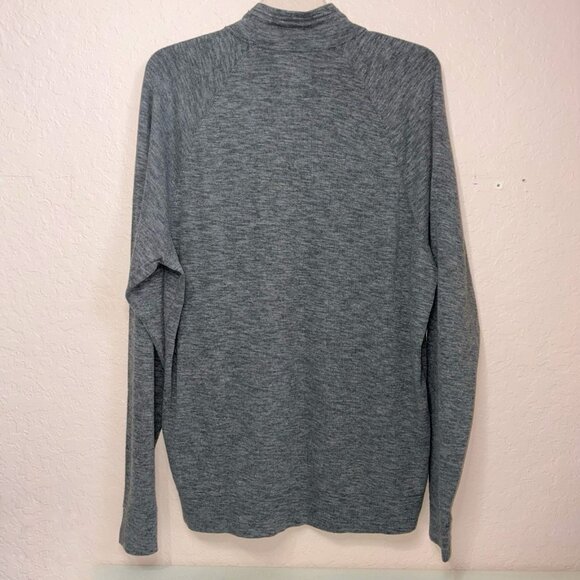 Abercrombie & Fitch 1/4 Zip Sweater Mens XXL Gray Long Sleeve Soft Casual Travel - Picture 3 of 8